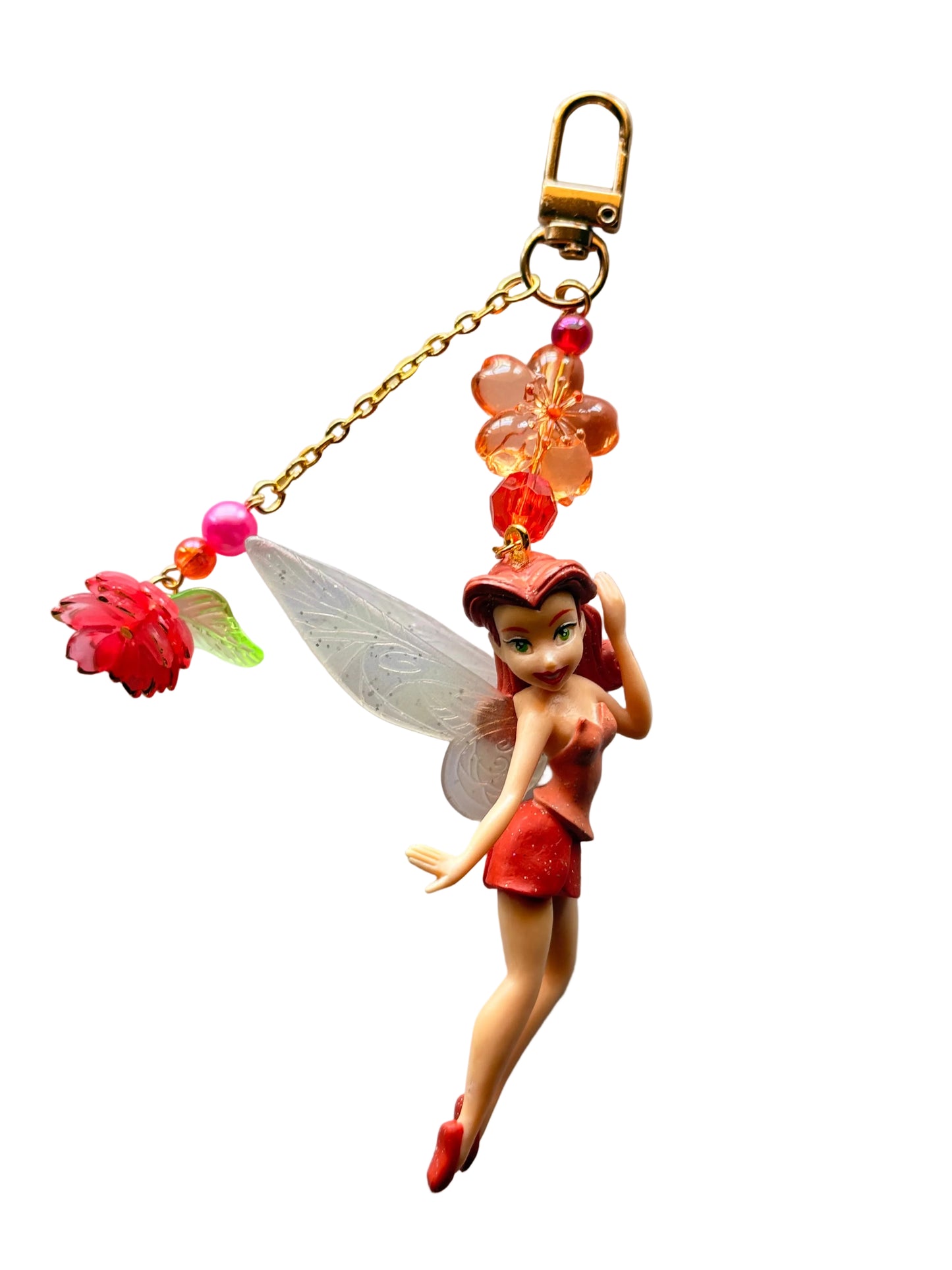 Pixie hollow inspired bag charms- nostalgic bag charm fairies-