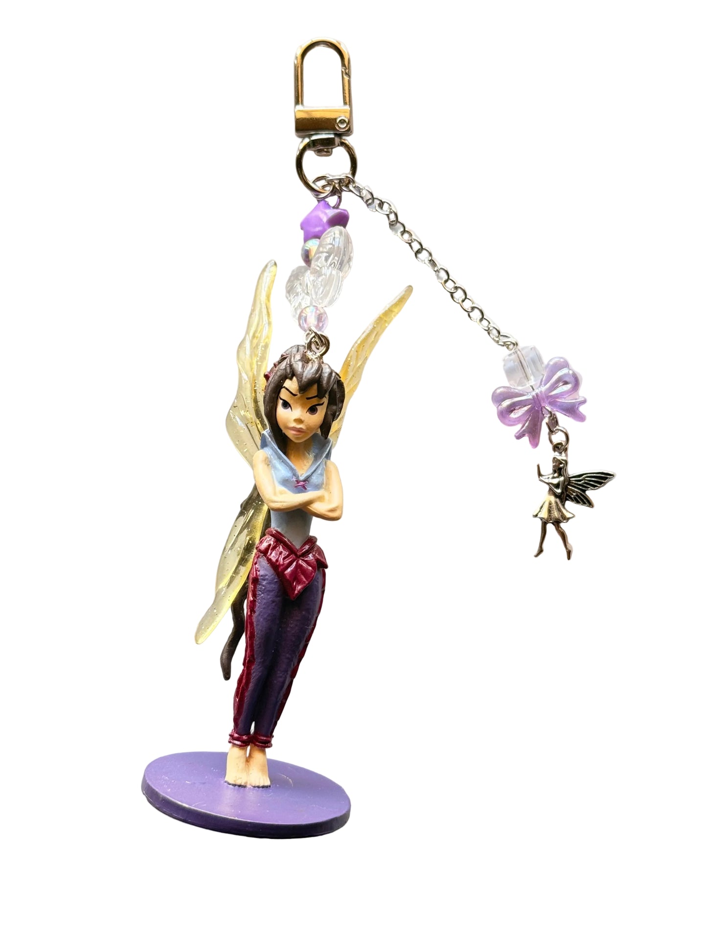 Pixie hollow inspired bag charms- nostalgic bag charm fairies-