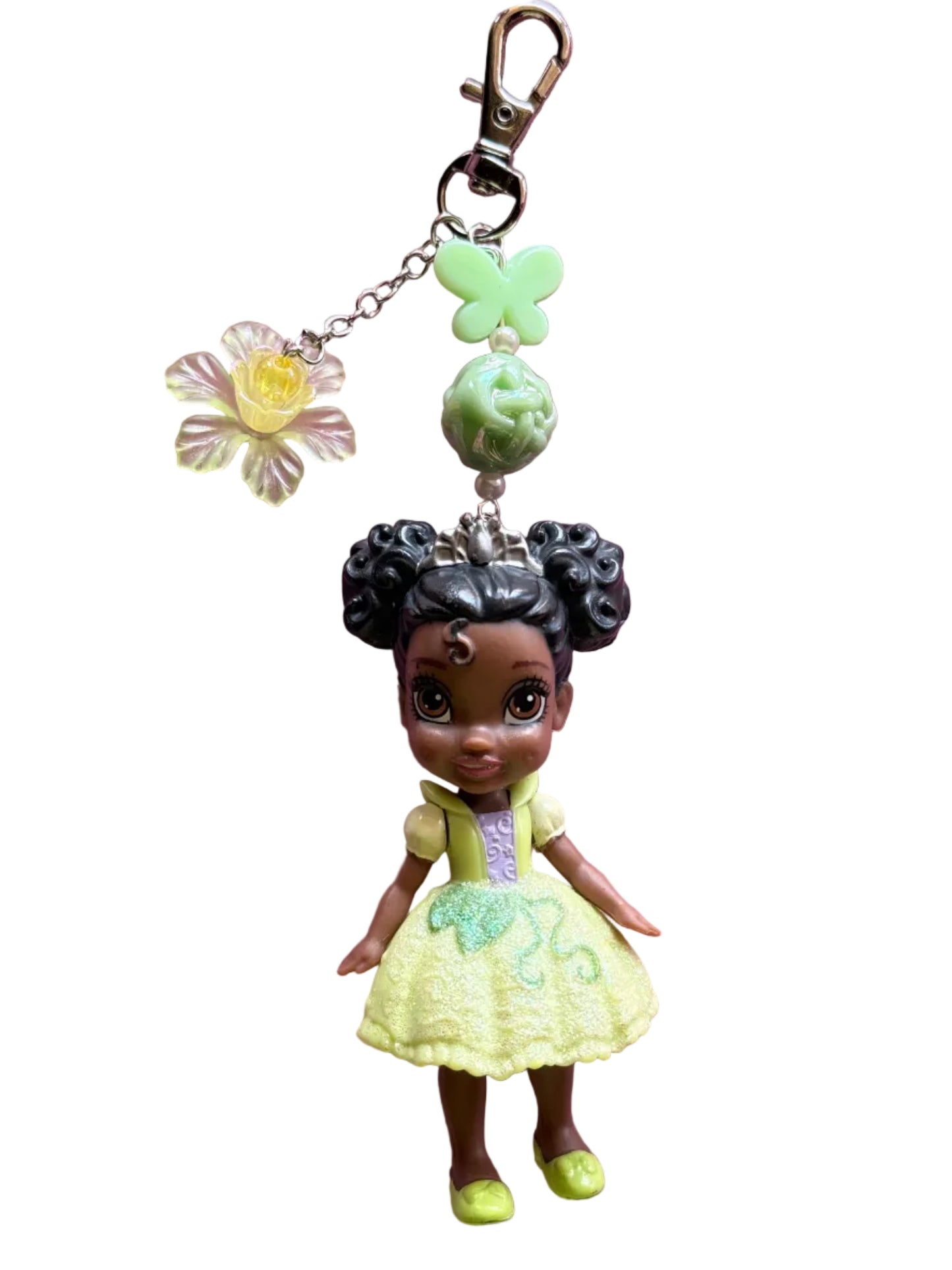 Upcycled Princess Doll Keychain • Handmade Disney-Inspired Charm