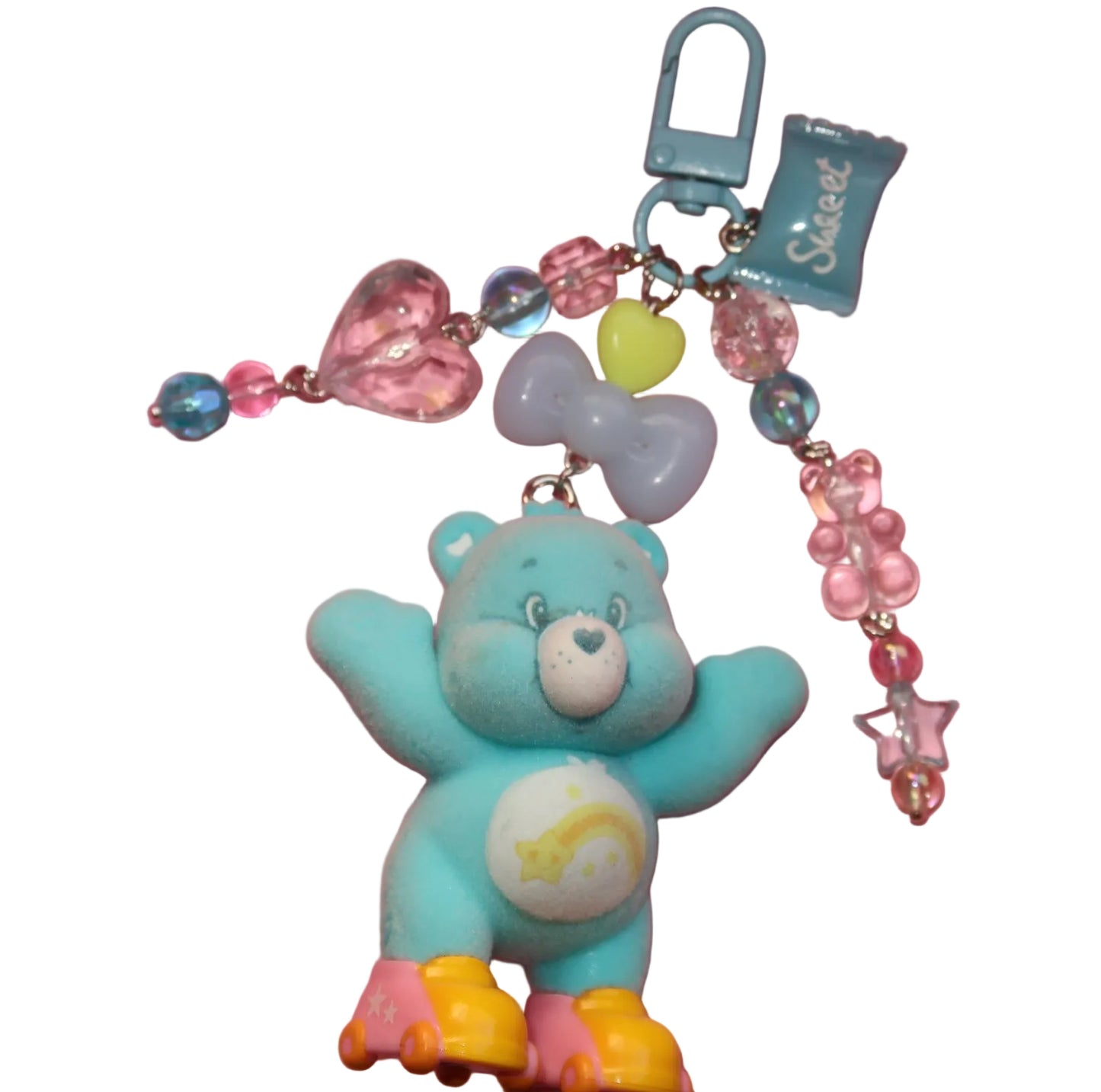 Skater Care Bears keychains
