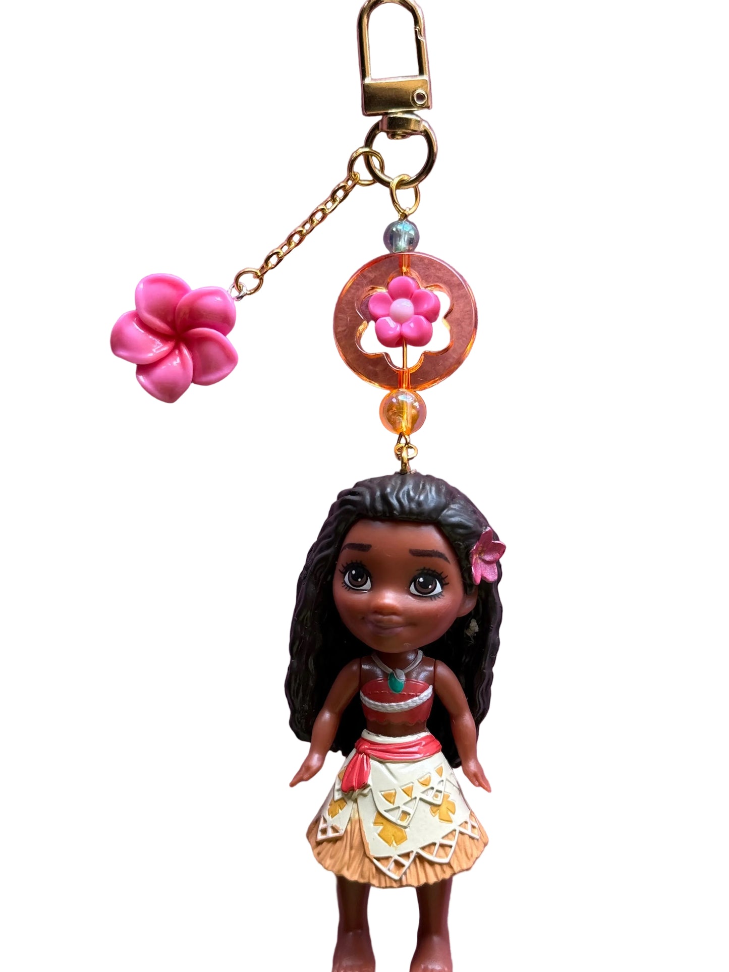 Upcycled Princess Doll Keychain • Handmade Disney-Inspired Charm