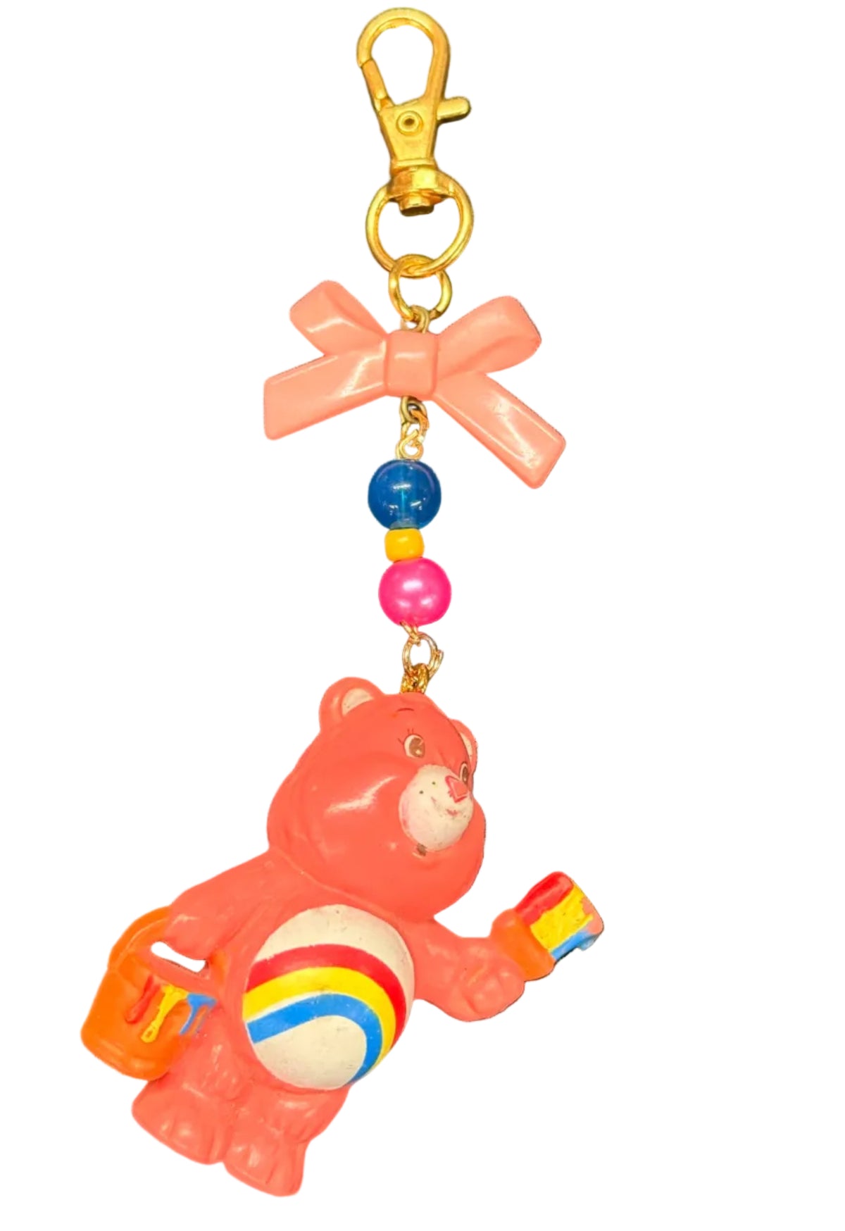 Vintage Care Bears, upcycled keychains. Care Bears from the 80’s!