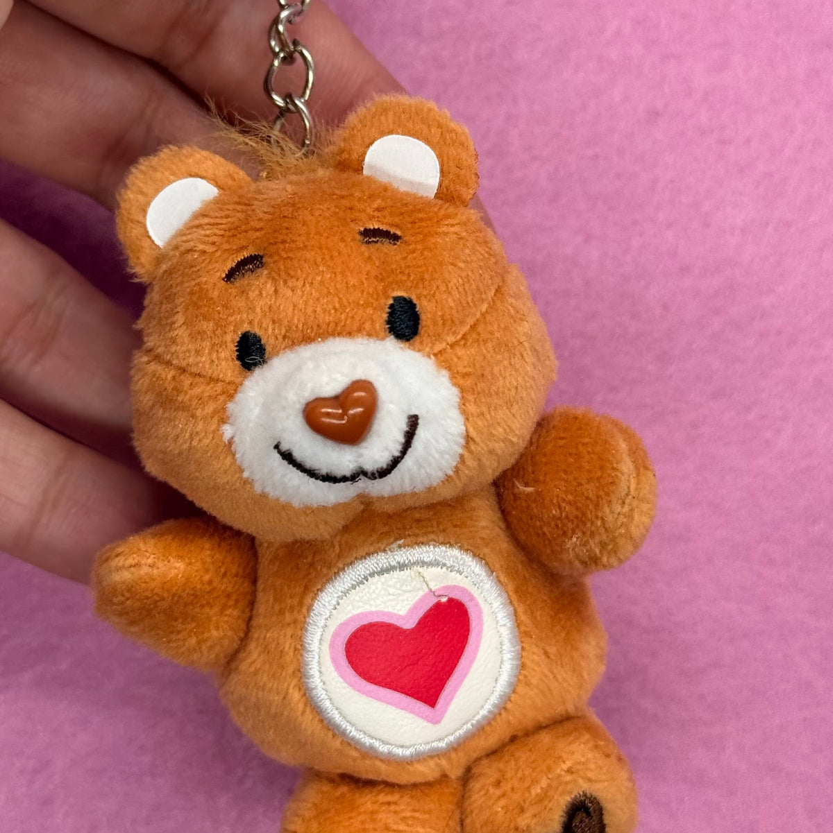 Plush care bear keychains upcycled plushies