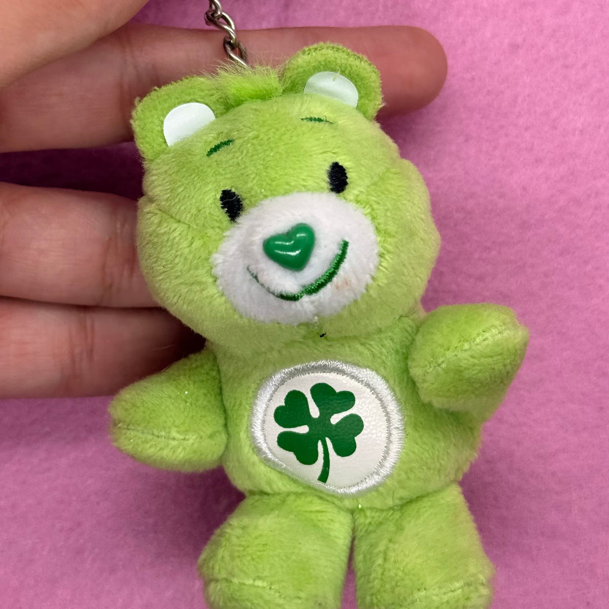 Plush care bear keychains upcycled plushies