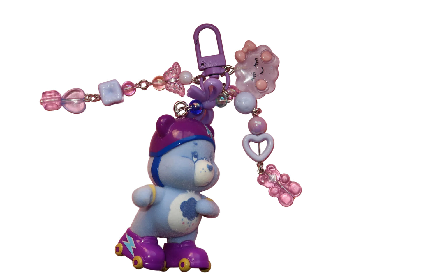 Skater Care Bears keychains