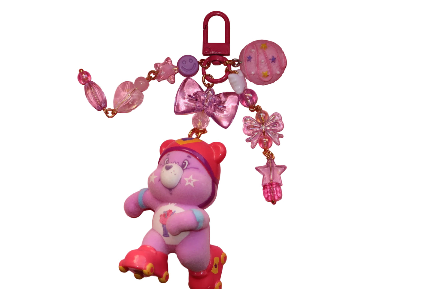 Skater Care Bears keychains