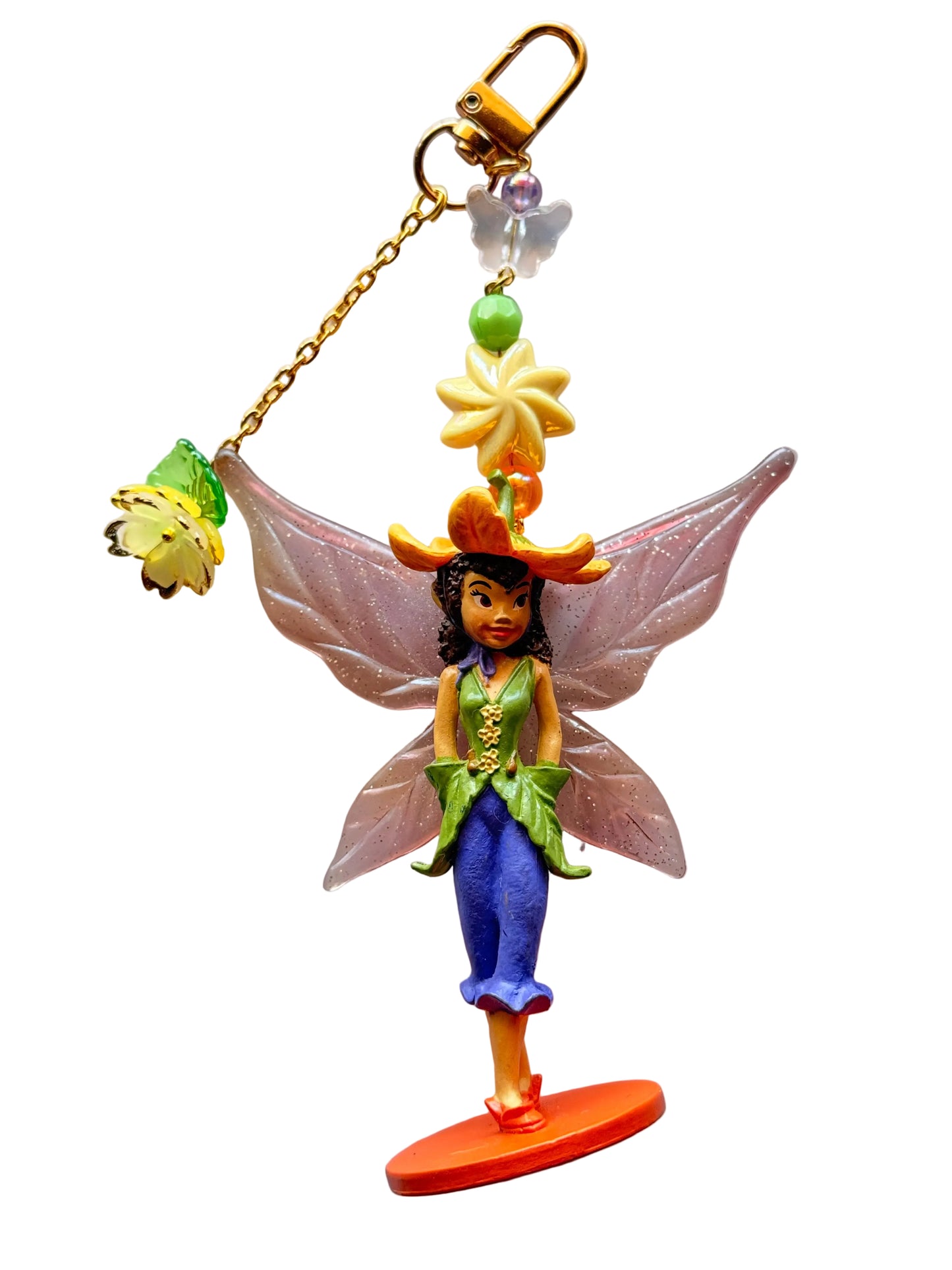 Pixie hollow inspired bag charms- nostalgic bag charm fairies-