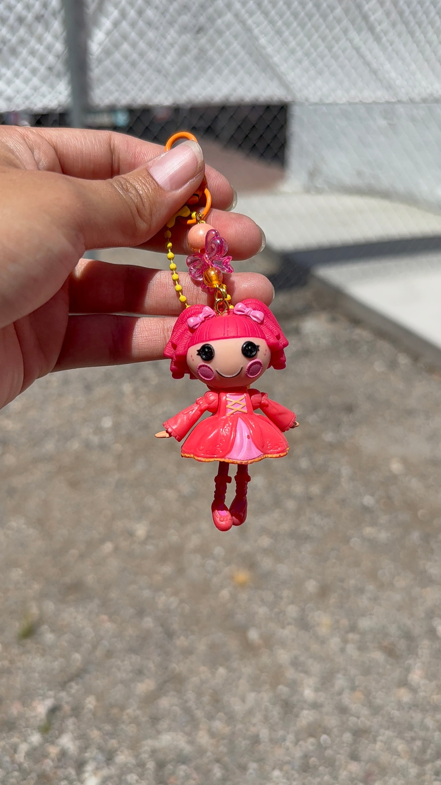 Lala doll keychains, vintage lalaloopsy