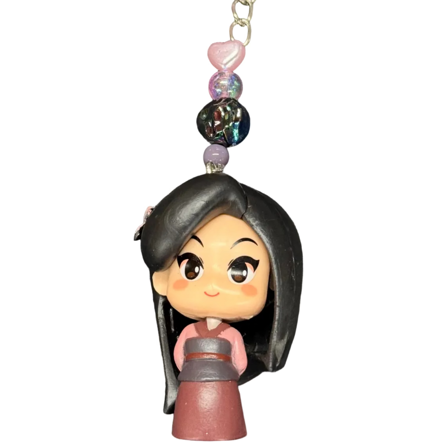 Fairytale Princess Doll Keychain – Handmade Disney-Inspired Bag Charm