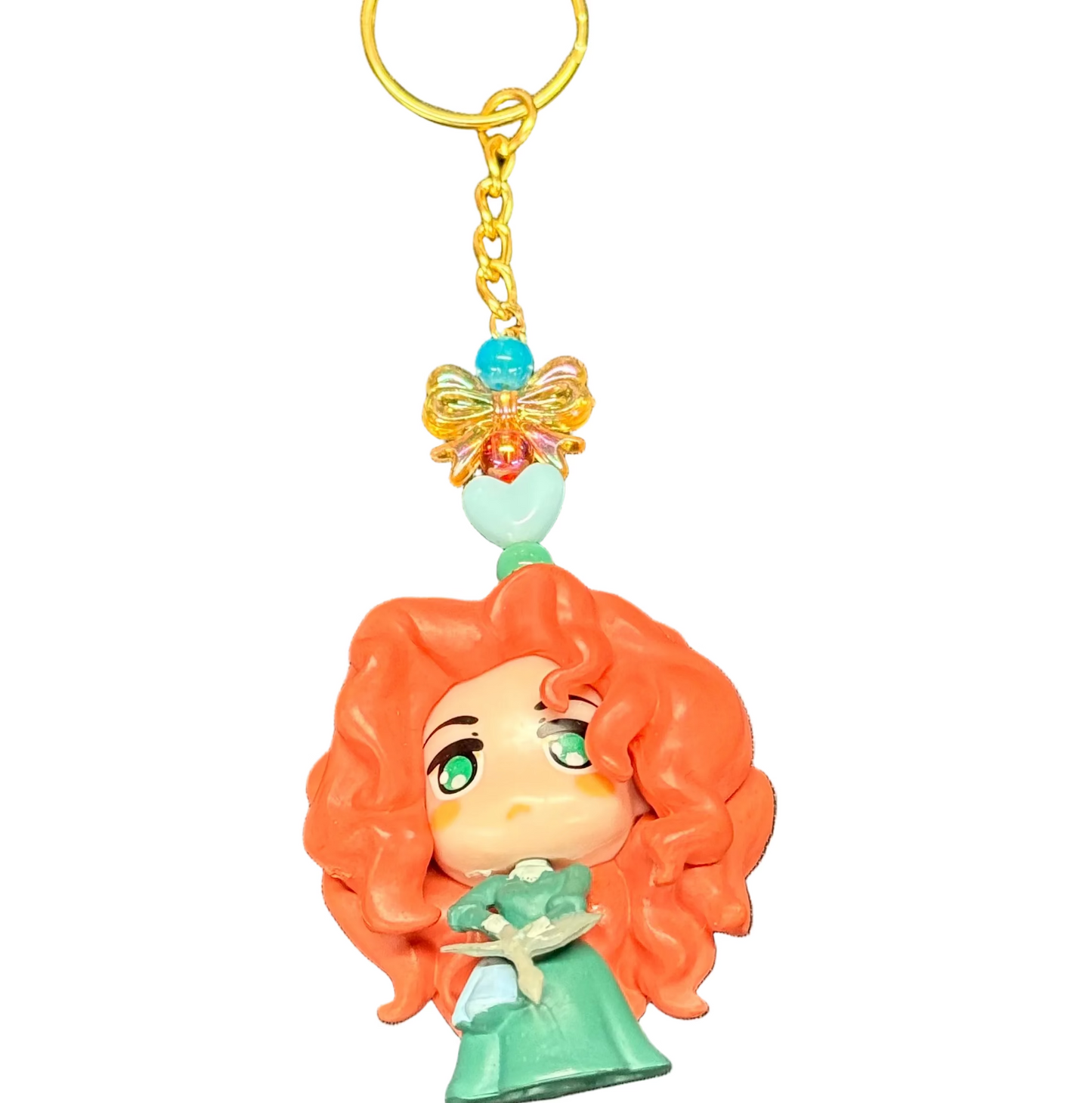 Fairytale Princess Doll Keychain – Handmade Disney-Inspired Bag Charm