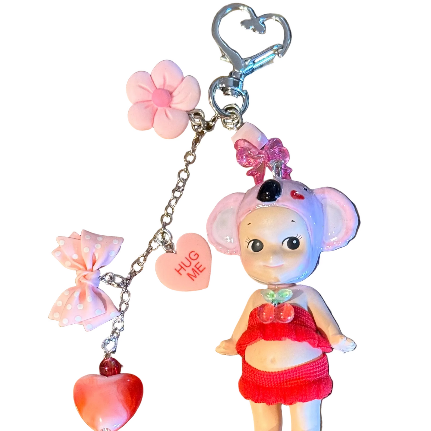 Customized Sonny Angel bag charms, hand painted and decorated