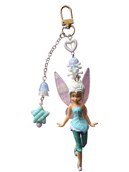 Pixie hollow inspired bag charms- nostalgic bag charm fairies-