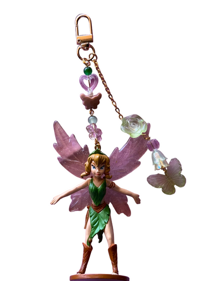 Pixie hollow inspired bag charms- nostalgic bag charm fairies-