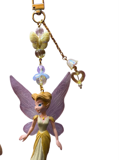 Pixie hollow inspired bag charms- nostalgic bag charm fairies-