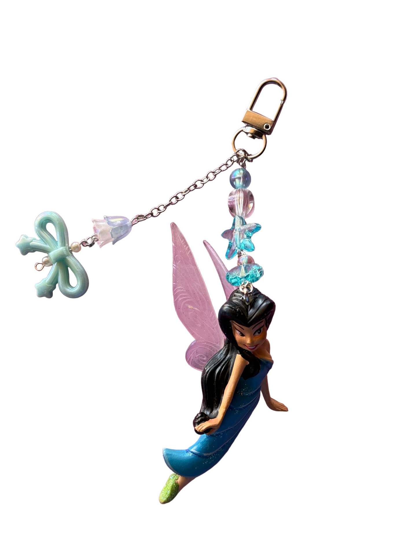 Pixie hollow inspired bag charms- nostalgic bag charm fairies-