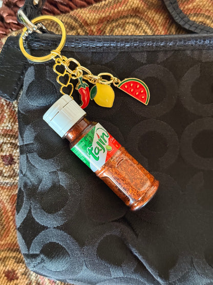 Tajin on the go bag charm keychain 🌶️✨