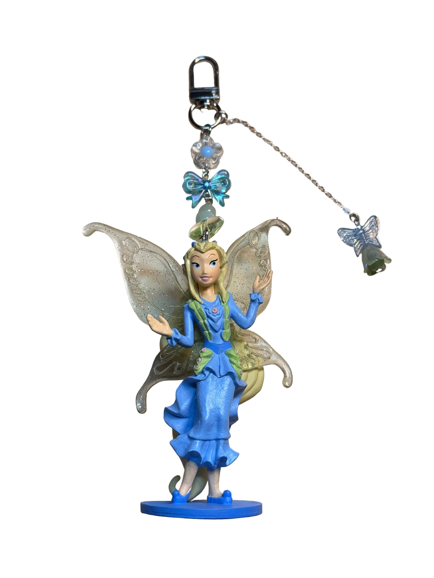 Pixie Hollow Fairy Bag Charm – Nostalgic Disney-Inspired Handmade Keychain