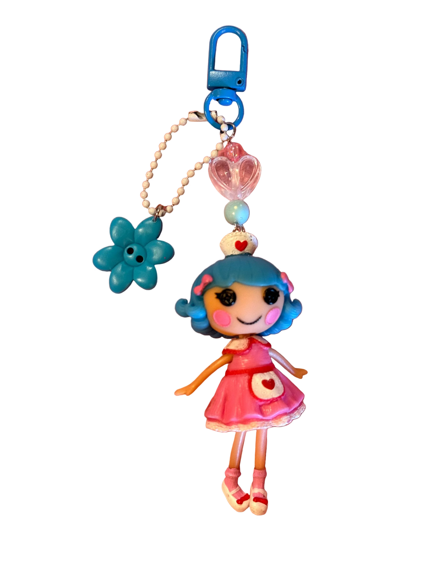Vintage Lalaloopsy Lala Doll Keychain – Nostalgic Handmade Bag Charm