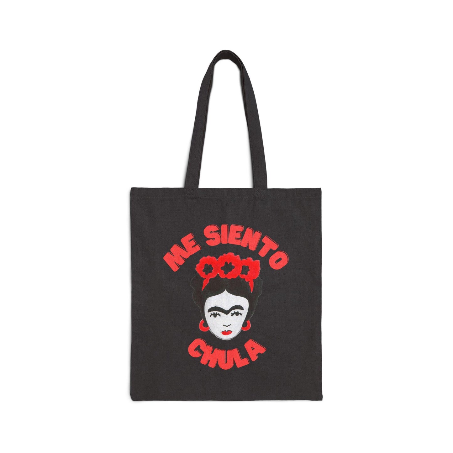 Frida Kahlo Inspired Cotton Canvas Tote Bag - Latina Art