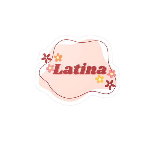 Latina Floral Vinyl Decal: Hispanic Heritage Month Gift