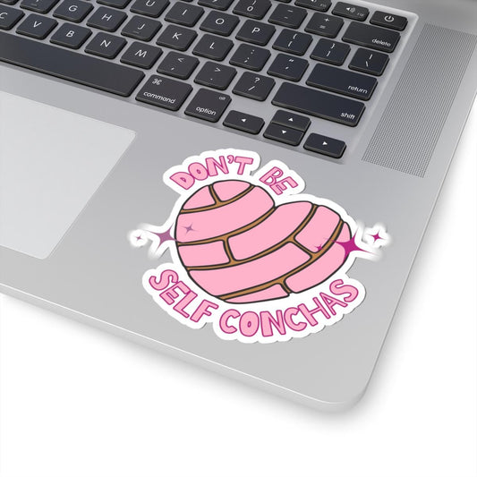 Heart Concha Sticker: Self Love Affirmation, Laptop Decor