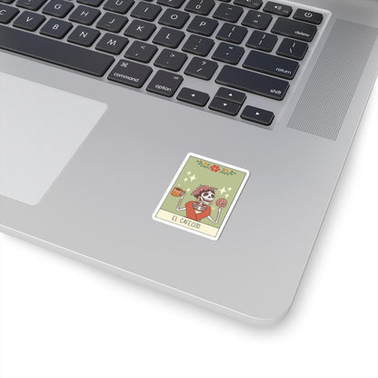 El Cafecito Kiss-Cut Sticker: Día de los Muertos Loteria Art