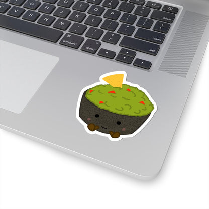 Cute Guacamole Bowl Kiss-Cut Stickers | Fun Laptop Decals, Party Favors, Kitchen Decor, Gift Ideas for Food Lovers