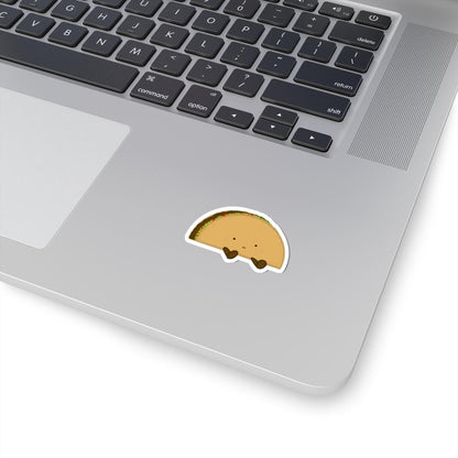 Cute Taco Kiss-Cut Stickers | Cute Taco Laptop Decals, Fun Planner Stickers, Cartoon Vinyl Stickers, Foodie Gifts, Cute Home Decor