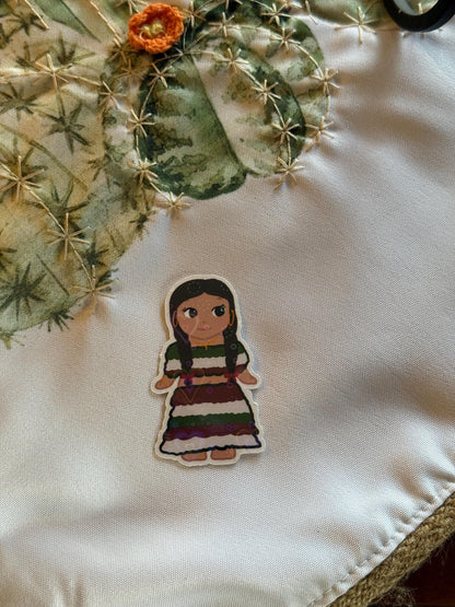 Latina Sonny Angel Sticker: Hand-Drawn, UV Protected