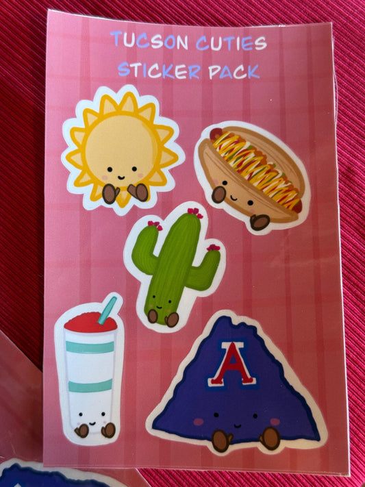 Tucson cuties sticker sheet