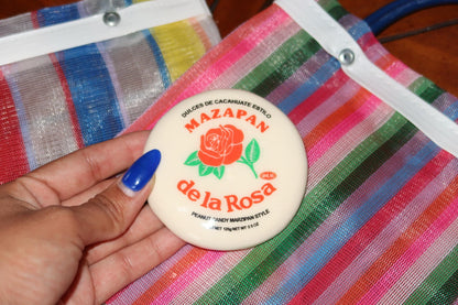 Handmade Mexican Sweet Treat Compact Mirror: Concha, Galleta, Payaso, Waffle, Pancake