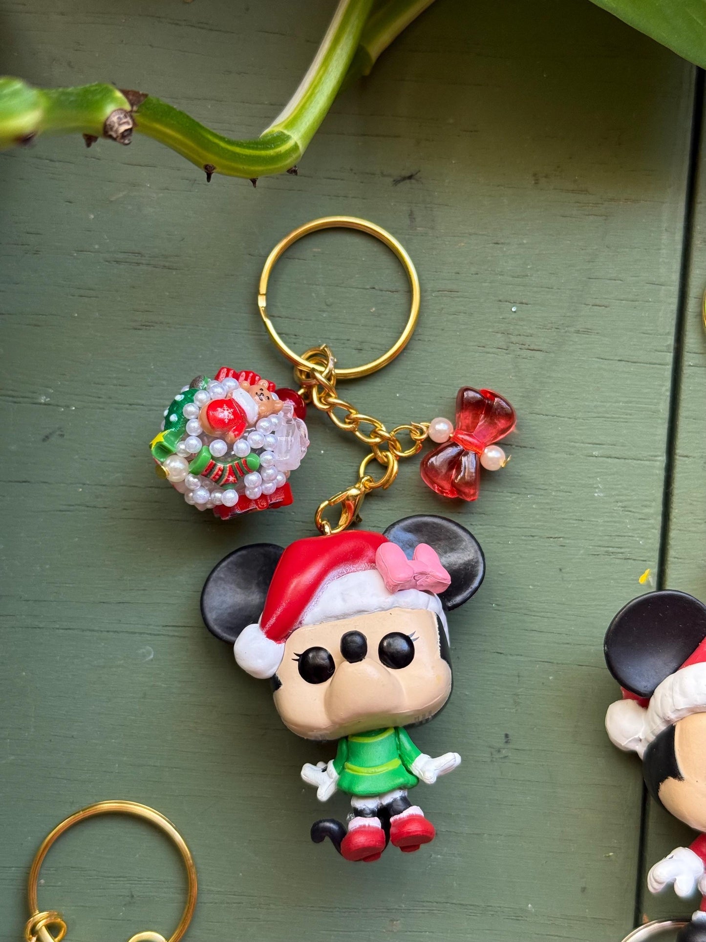 Handmade Christmas Mini Funko Pop Keychains | Cute Disney-Inspired Ornaments | Unique Gifts for Disney Lovers