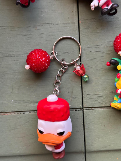 Handmade Christmas Mini Funko Pop Keychains | Cute Disney-Inspired Ornaments | Unique Gifts for Disney Lovers