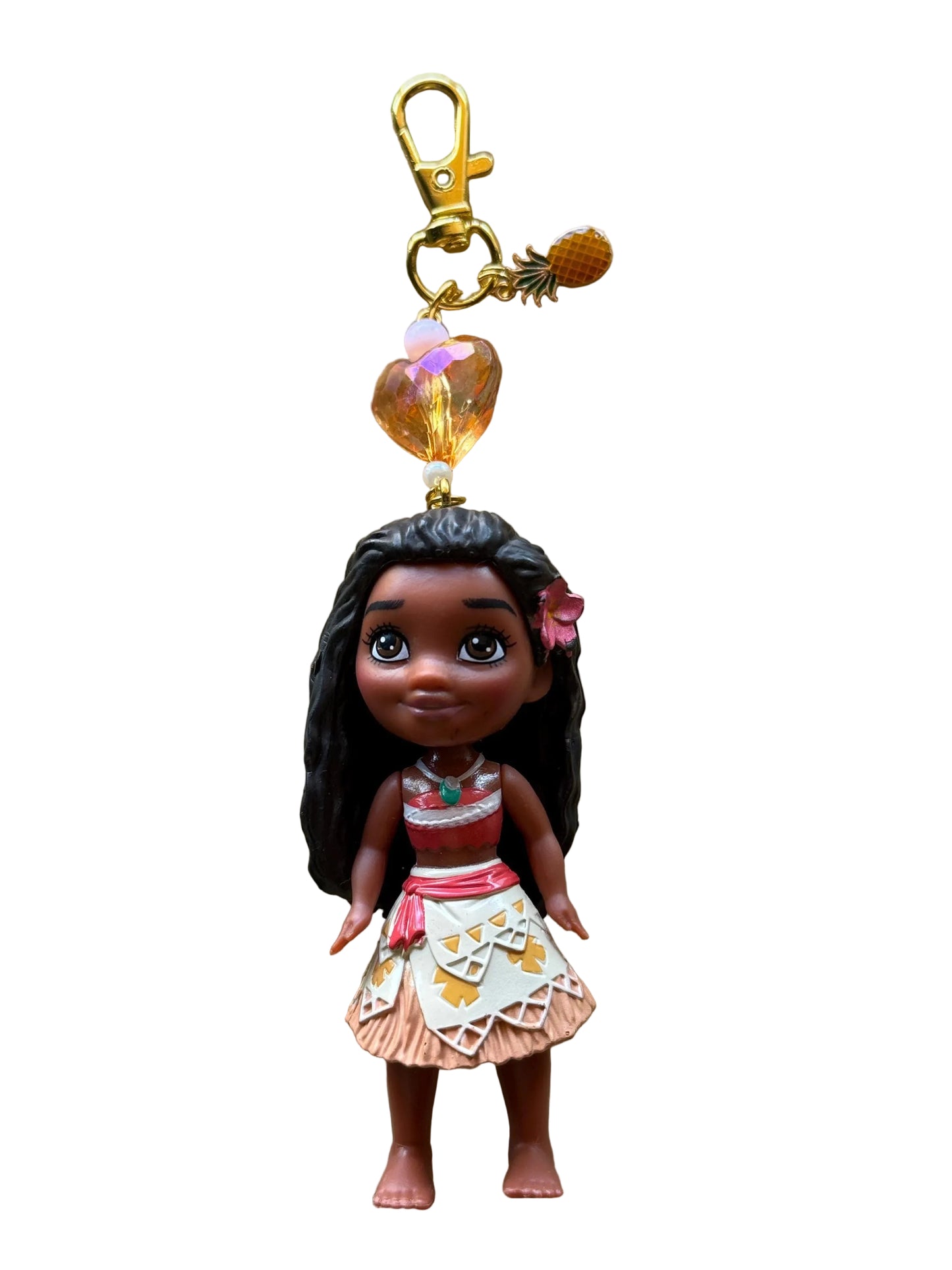 Upcycled Princess Doll Keychain • Handmade Disney-Inspired Charm