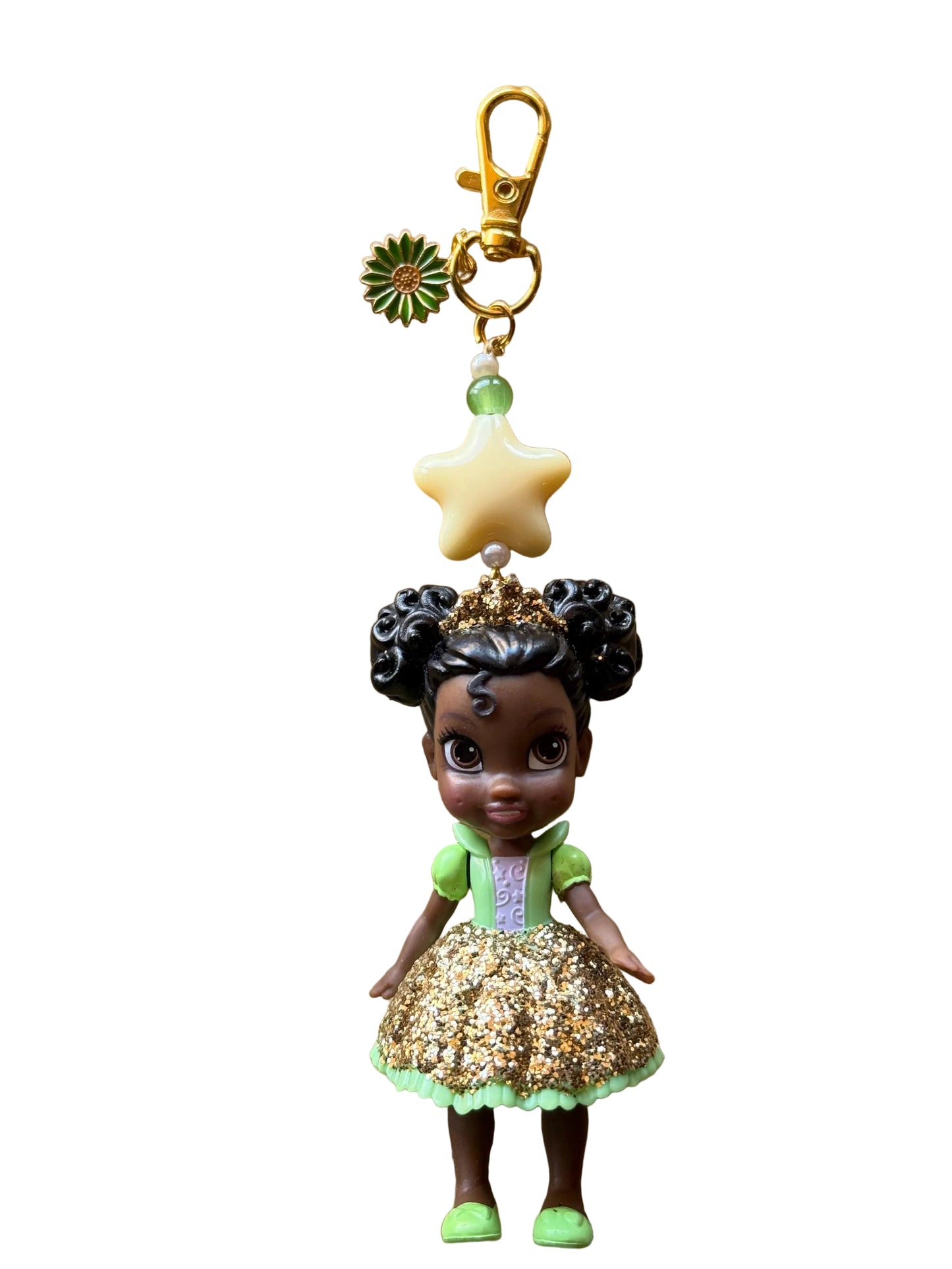 Upcycled Princess Doll Keychain • Handmade Disney-Inspired Charm