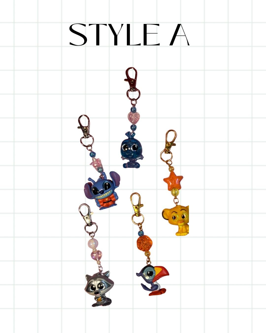 Mystery Character-Style Keychain | Handmade Blind Box | Durable Collectible
