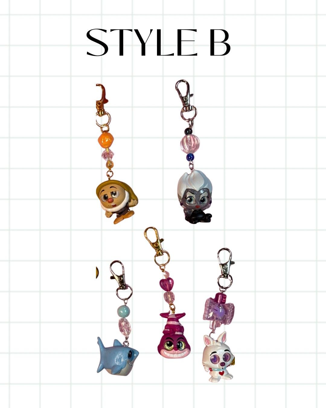 Mystery Character-Style Keychain | Handmade Blind Box | Durable Collectible