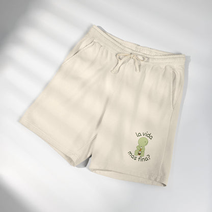 La vida mas fina smiski graphic Sweat Shorts | Spanish phrase, pastel green art