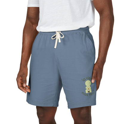 La vida mas fina smiski graphic Sweat Shorts | Spanish phrase, pastel green art