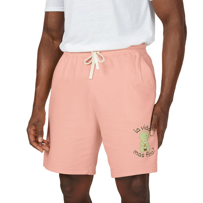 La vida mas fina smiski graphic Sweat Shorts | Spanish phrase, pastel green art