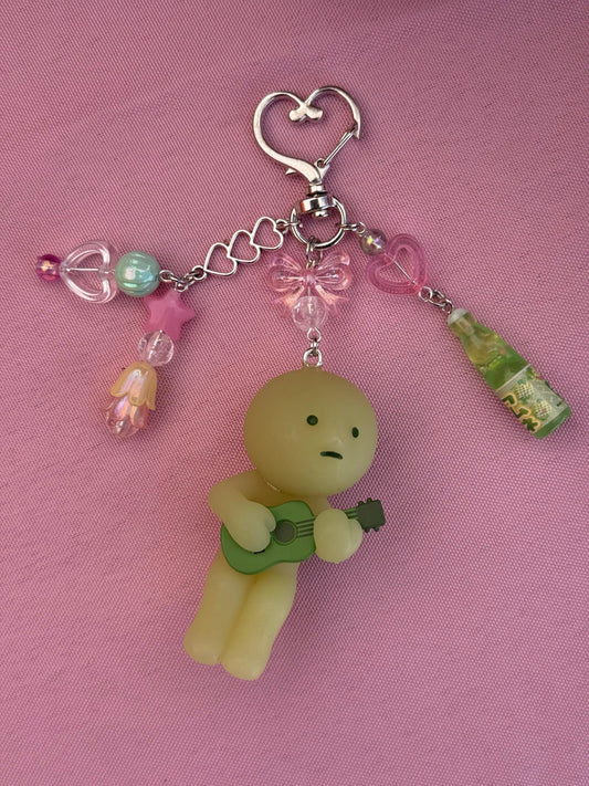 Smiski Keychain – Handmade Pastel Kawaii Figure Bag Charm Accessory